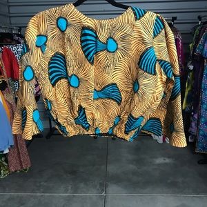 African print Ankara crop top